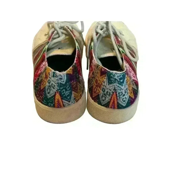 Paxx Shoes Handmade in Peru Alpaca Wool Linen Aztec South American Style Size 6 - Picture 3 of 10